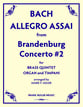 Allegro Assai from Brandenburg Concerto No. 2 P.O.D cover